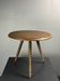 Midcentury wood turned barley twist side table with cork screw legs 1950s