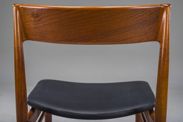 Chaise en teck modèle 39 par Henry Rosengren Hansen pour Brande Møbelindust