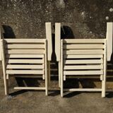 Pair of garden armchairs