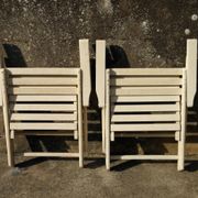 Pair of garden armchairs
