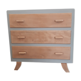 Vintage dresser revisited in grey and wood