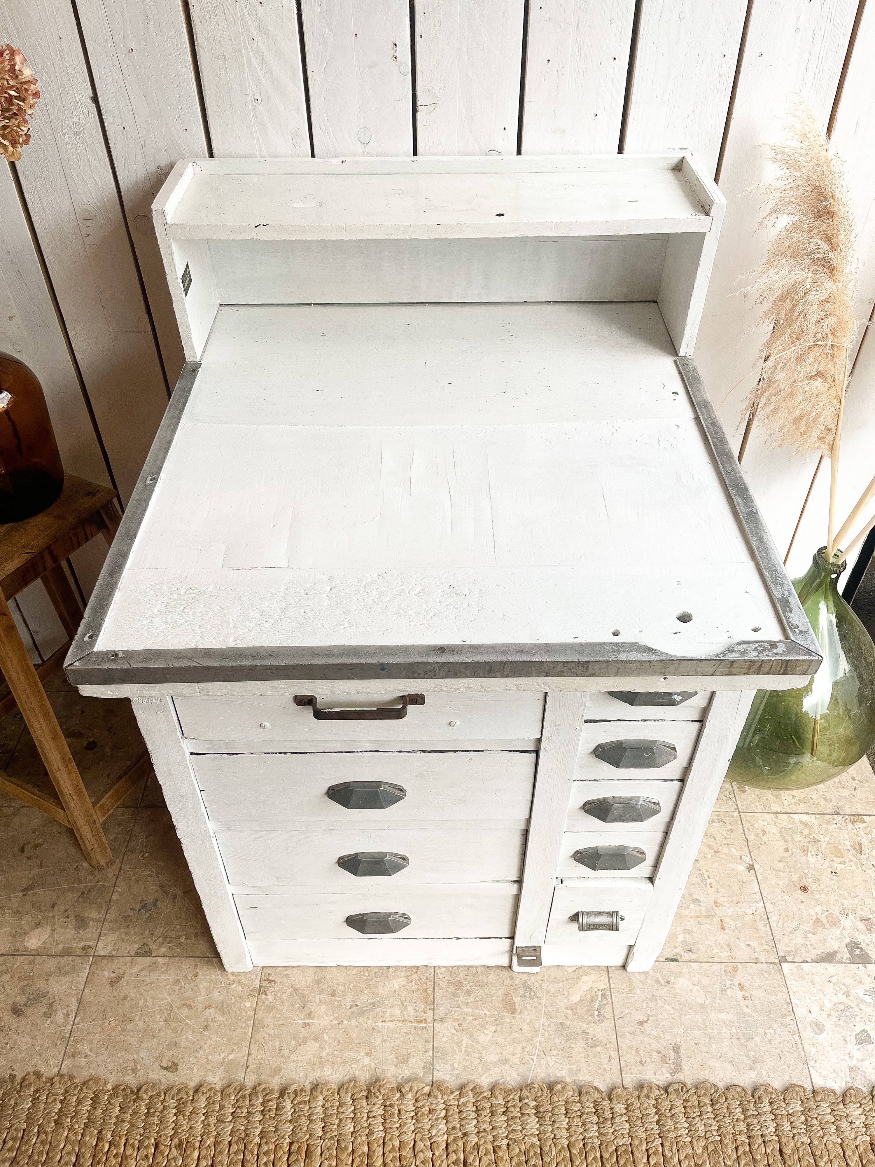 Former small white patina trading post