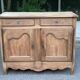 Louis XV buffet renovated in solid oak from the 18th century.