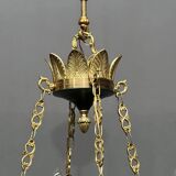 Empire style chandelier with bronze swans. Gilded bronze.