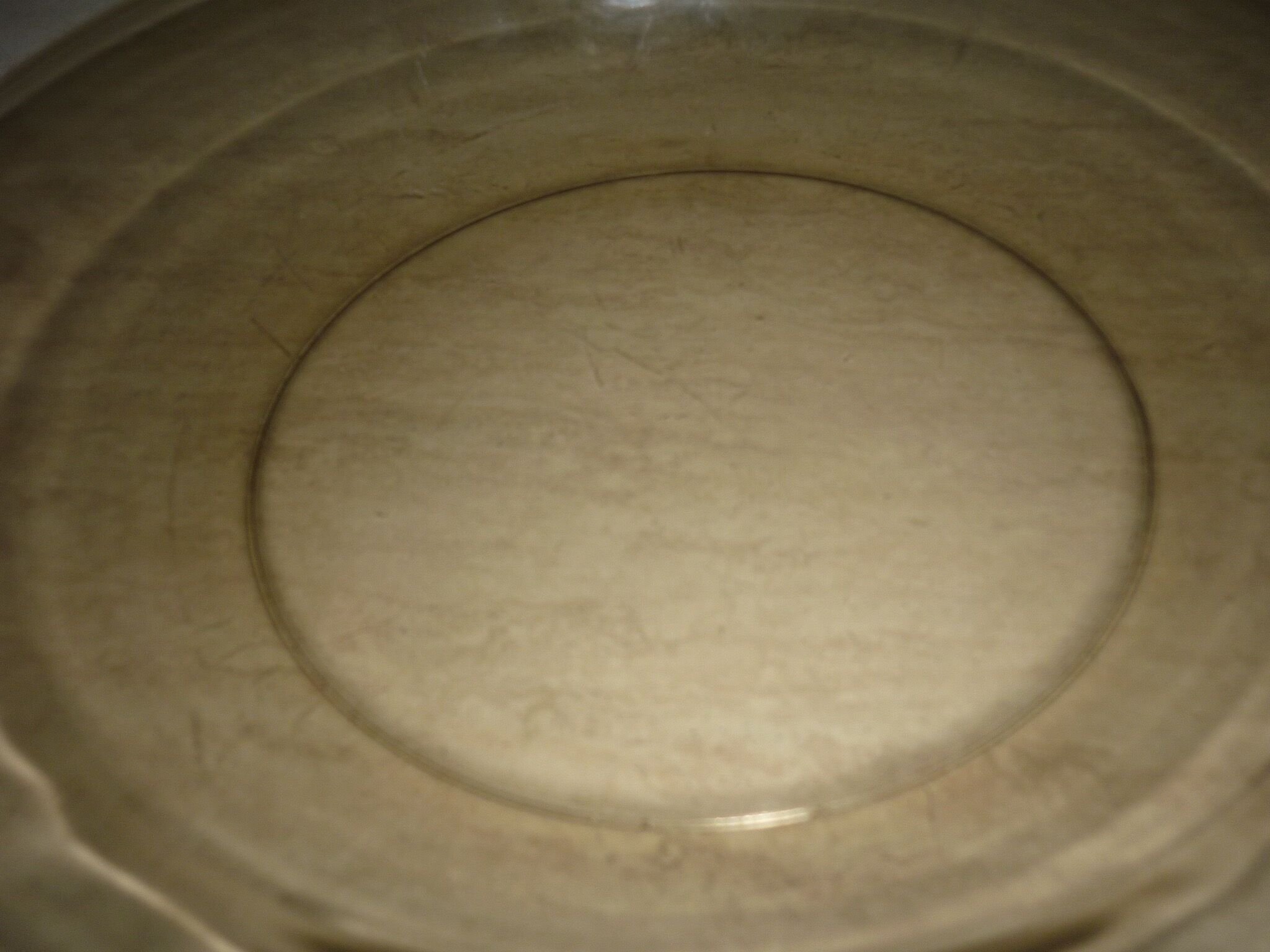 Large smoked glass dish 27.5 cm