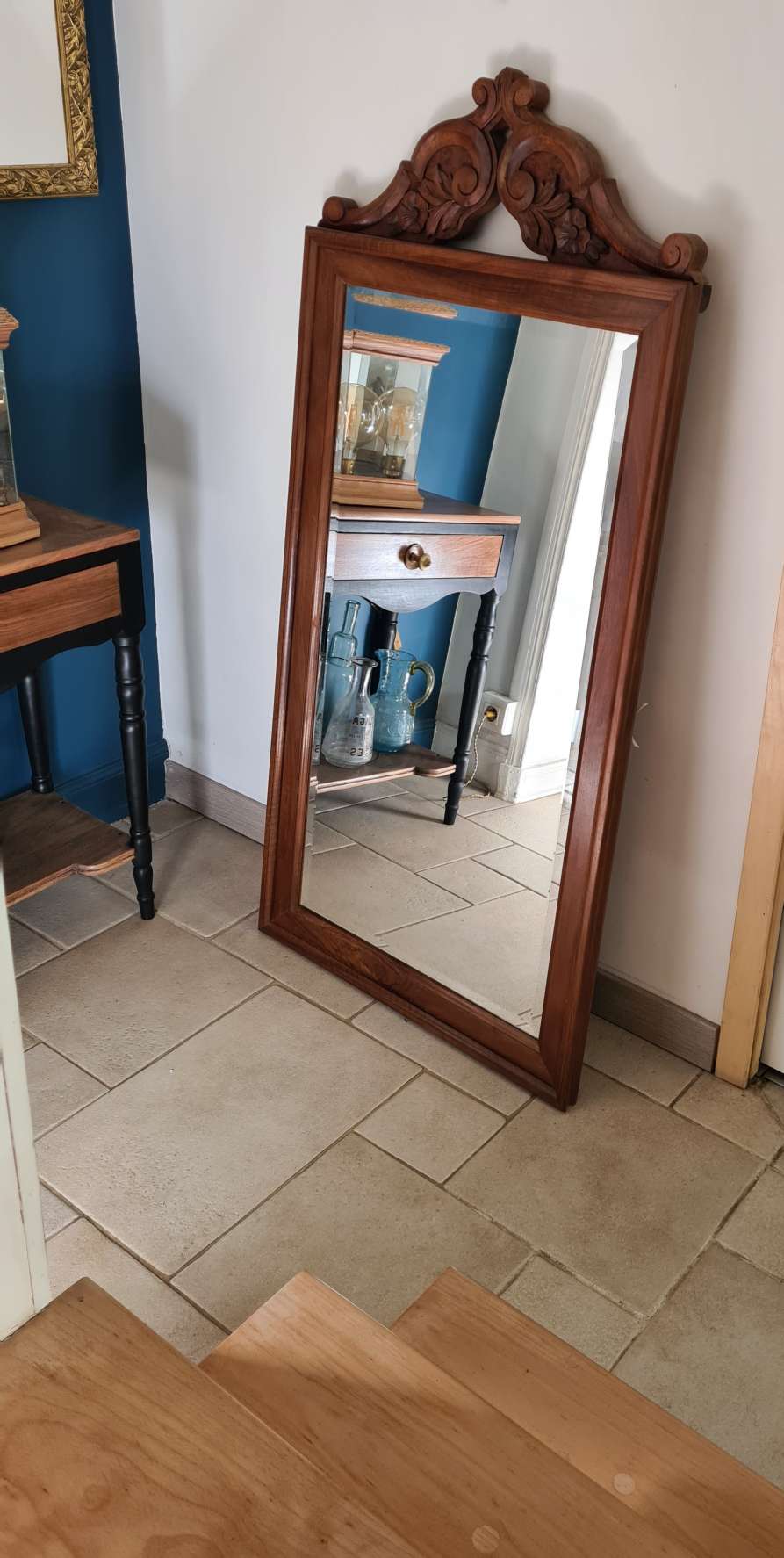 Beveled mirror 50s