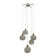 Rare pineapple design cascade hanging lamp with 5 balls by Emil Stejnar, 1950s