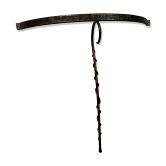 Console design in brushed steel and glass