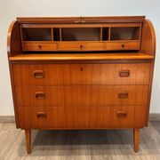 Rare secrétaire scandinave galbé origine Suède