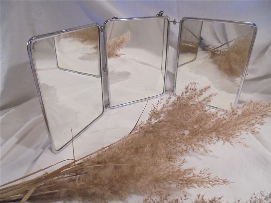 Barber triptych mirror 69x28cm