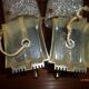 Lot of 2 sconces resin 1960 70 granitee