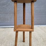 Pair of raw wood milking stools • Brutalist spirit & nature