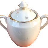 1920s Porcelain Sugar Bowl Frédéric Legrand Limoges France