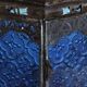 Blue hexagonal Moroccan lantern table lamp