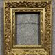 Gilded wood frame decorated with a frieze of foliage, Napoleon III period circa 1880