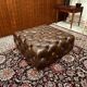 Large red Chesterfield ottoman hocker pouffes