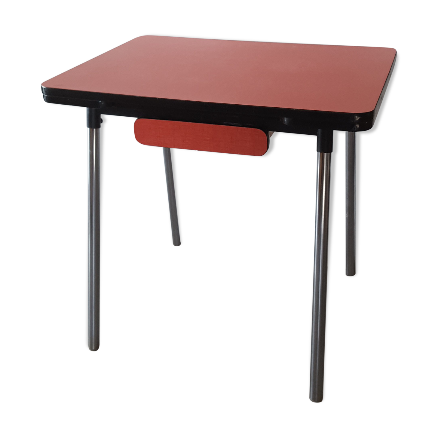 Red formica table