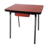 Red formica table