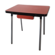 Red formica table