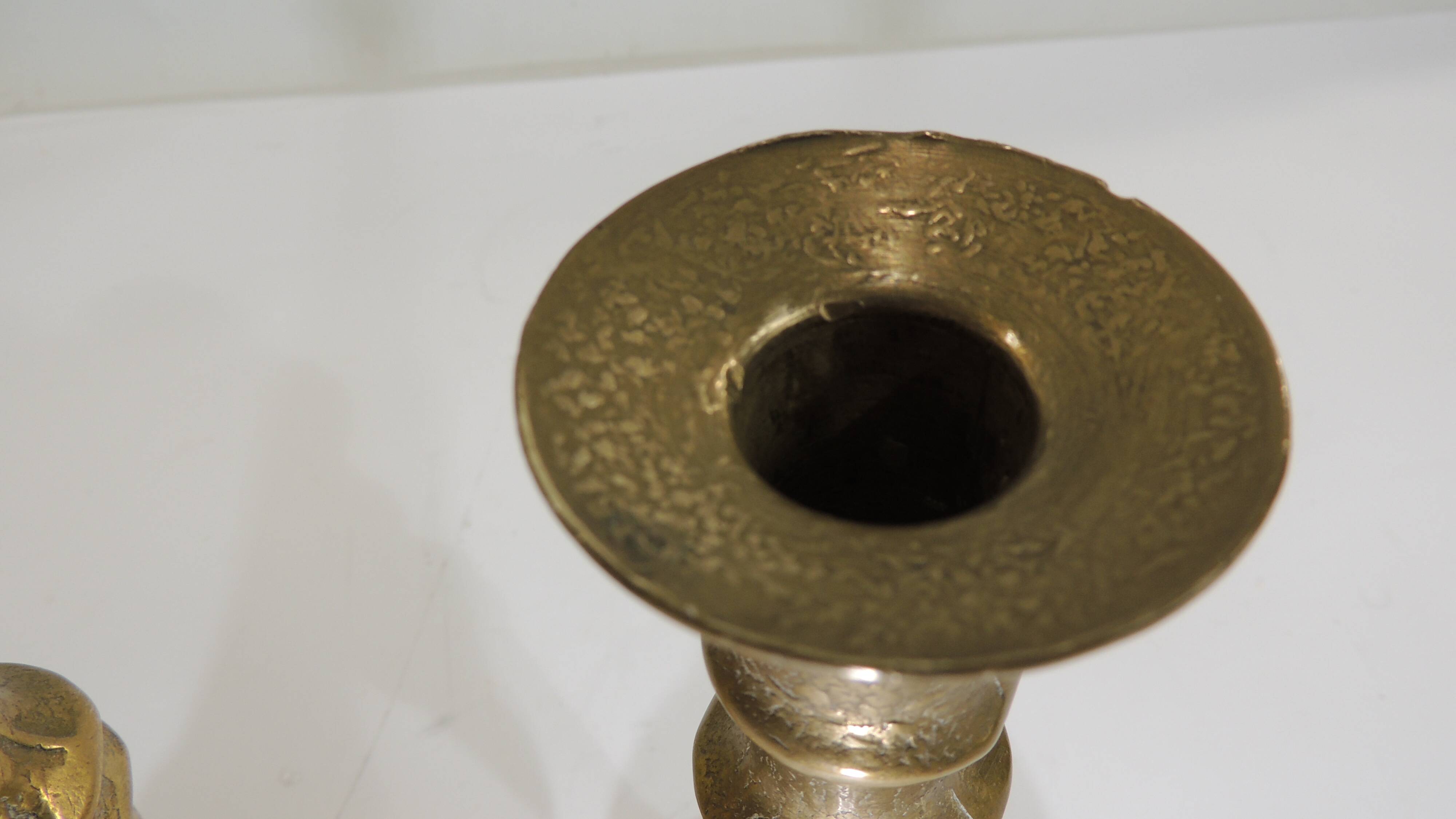 Pair of bronze candlesticks / Vintage