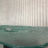 Glass & steel coffee table by Heinz Lilienthal