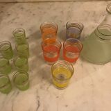 Old carafe + glasses service