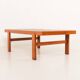 Ox Art extra large coffee table in teak and ceramic tiles, Denmark 1970s