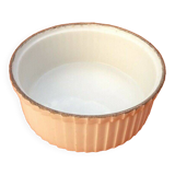 1930s Round soufflé dish N°2 White ceramic