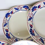 6 flat plates of Badonviller model Mousmee