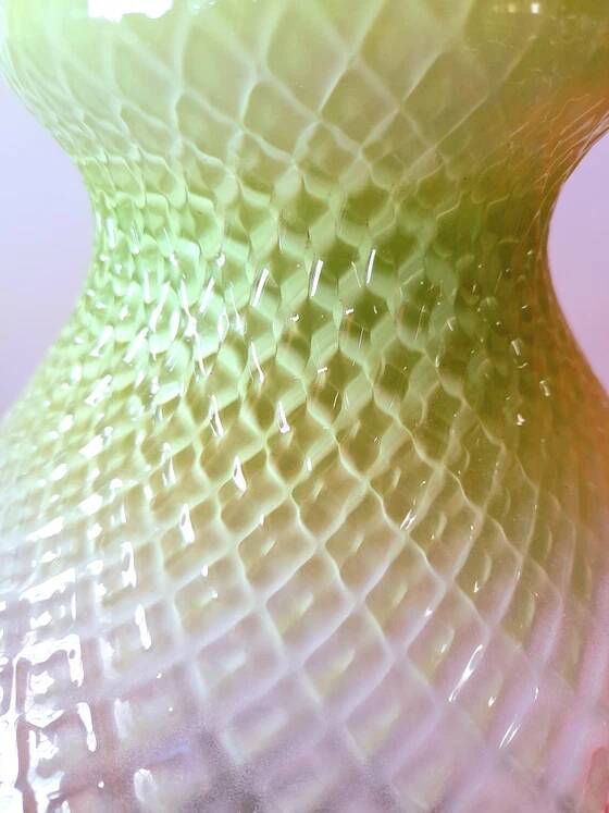 Tinted glass pendant light 1950