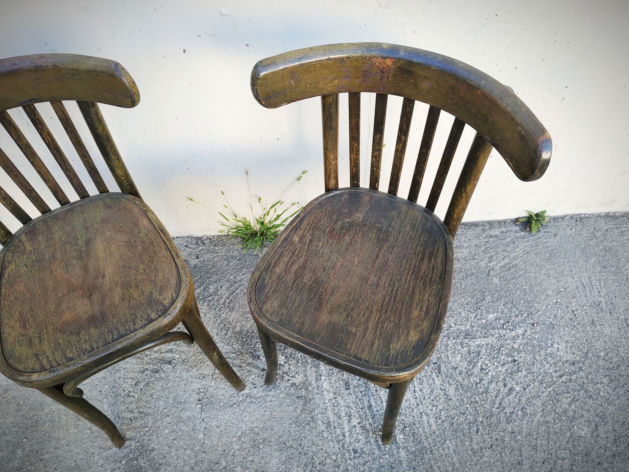 Pair of bistro chairs
