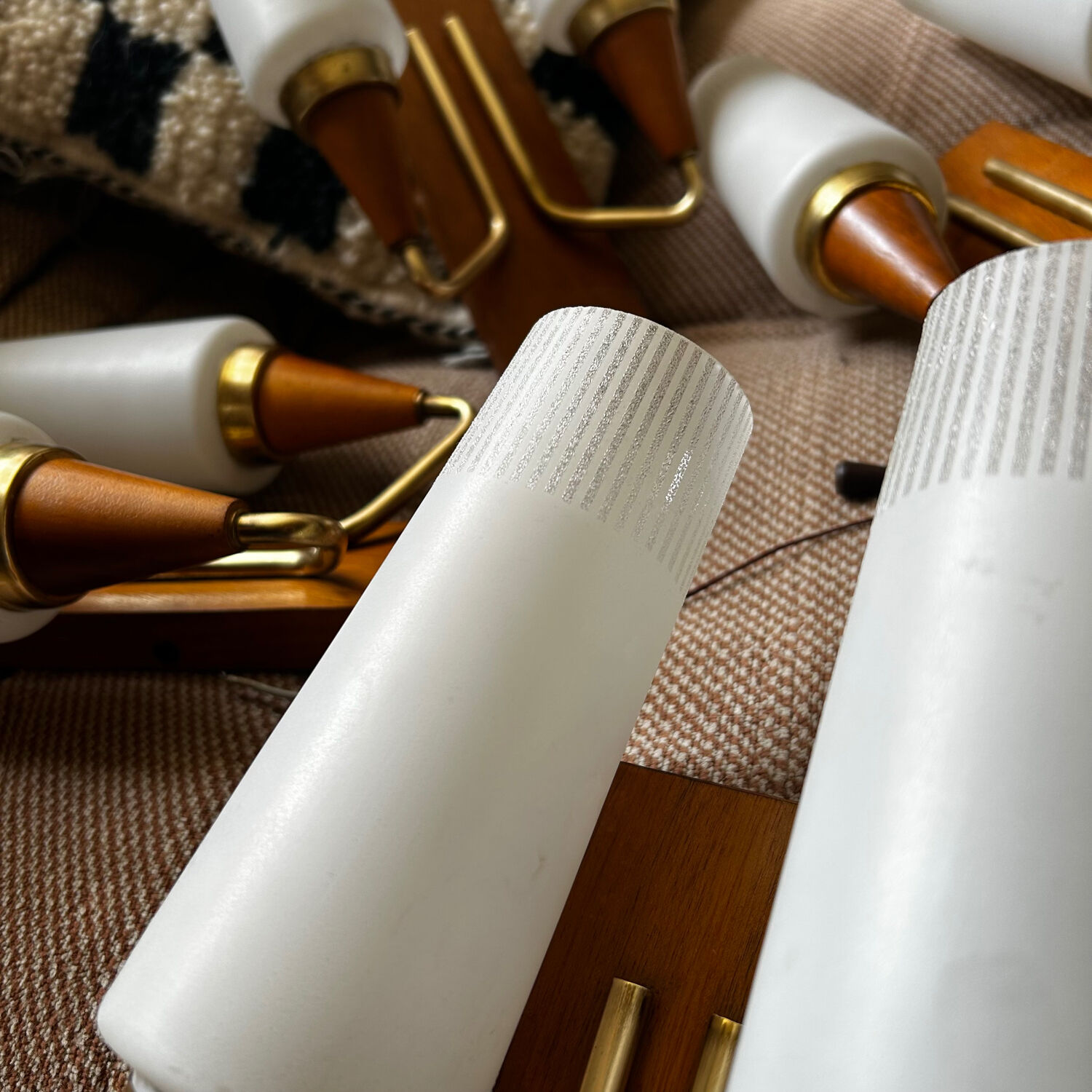 Pair of Scandinavian wall lights 1960