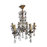 Lustre à pampilles du début du XXème siècle