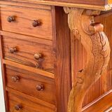 20th century Davenport desk with walnut piano top