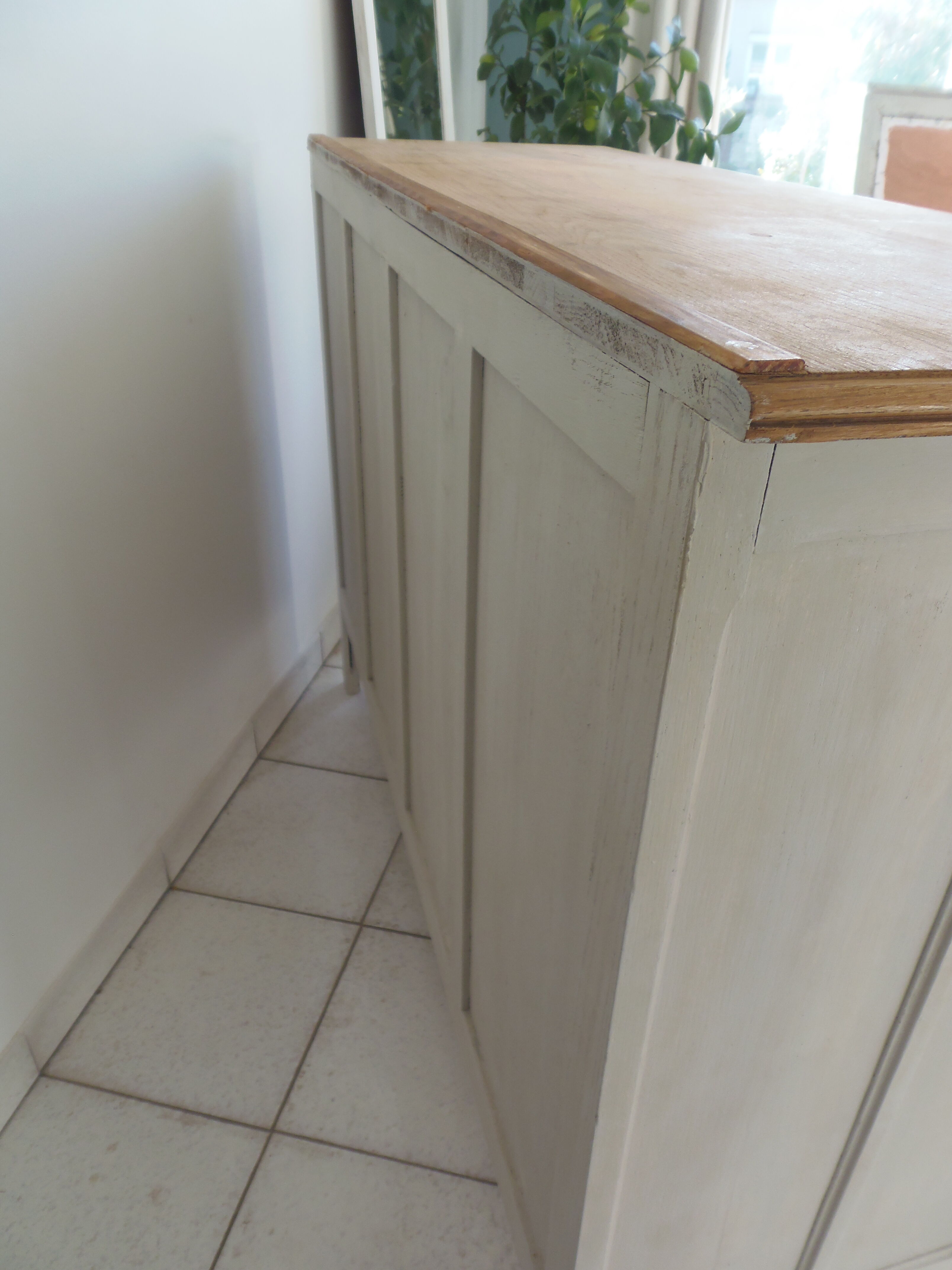 Art deco sideboard patinated