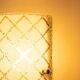 Vintage 1960s wall light, milk glass and bohemian teak.