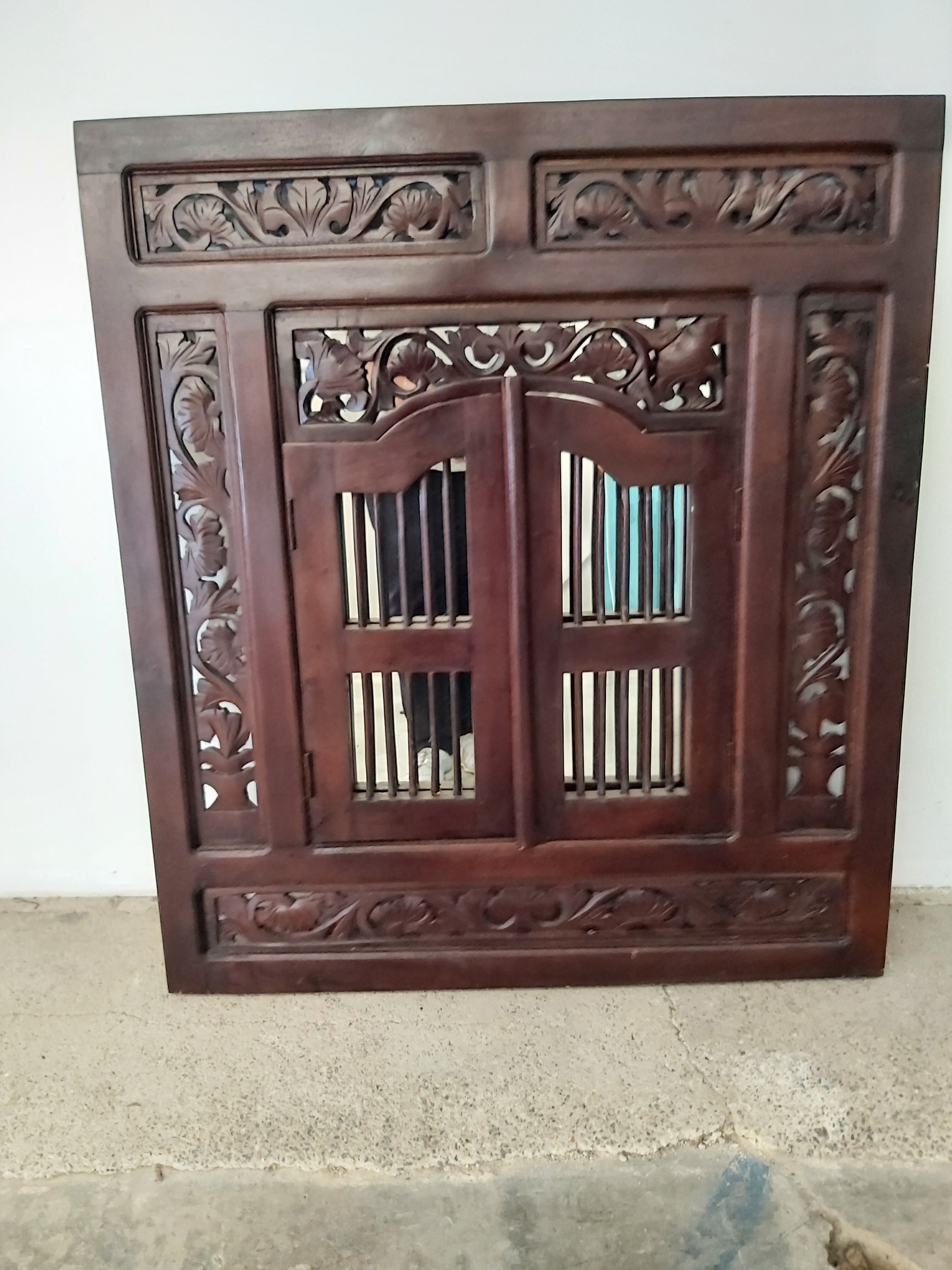 Indonesian window mirror