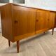 Enfilade scandinave vintage en teck signée Clausen & Son, années 60