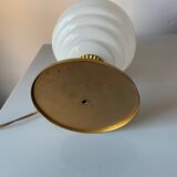 Old table lamp in brass and glass from Clichy