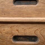 Armoire de notaire en chêne brut massif, 1920