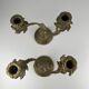 Pair of gilt brass candlesticks with two arms – Louis XV Rococo style
