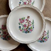 Set of 6 vintage dessert plates, "Indian Tree" pattern by Digoin