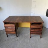 Bureau et sa chaise scandinave palissandre