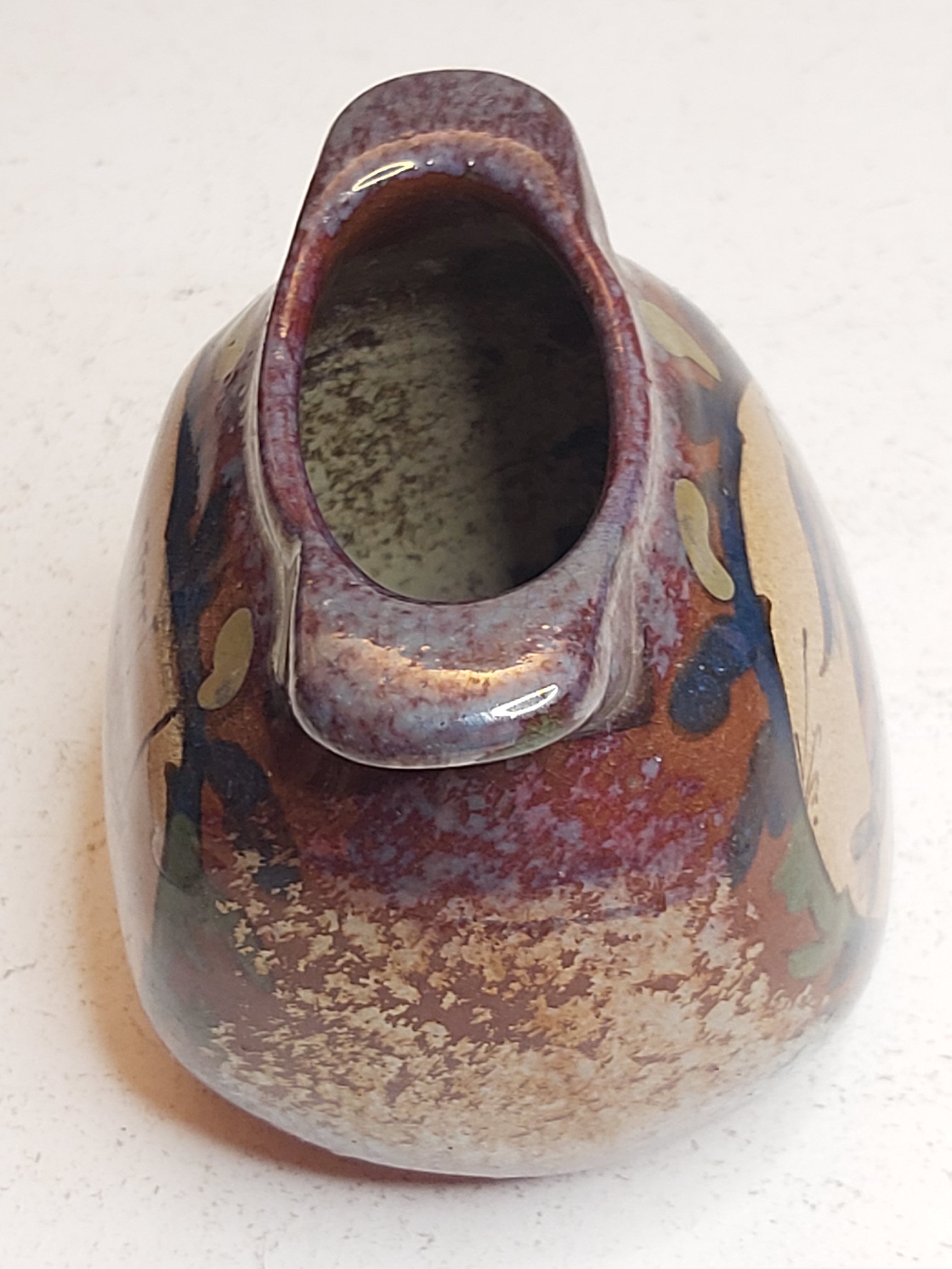 Iridescent ceramic vase DESMANT Bayeux