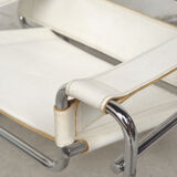 Fauteuil Wassily blanc par Marcel Breuer