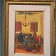 Painting figures oil on canvas board UGO PAZZI