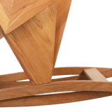 Sculptural rocking chair origami bird