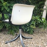 Pair of office chairs Modus Osvaldo Borsani edited by Tecno