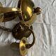 Lustre en bronze poli 4 branches