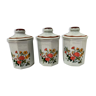 3 flowerstone spice pots